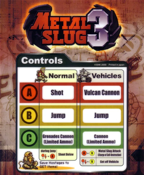 Metal Slug 3 mini marquee